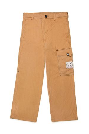 brown cotton trousers N°21 KIDS | N21958N03830N717